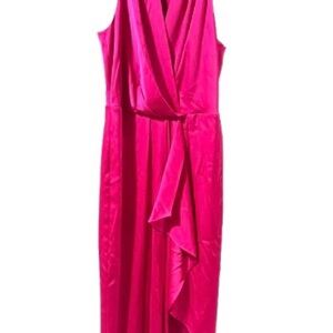 Alex Marie Vibrant Pink Asymmetrical Dress
